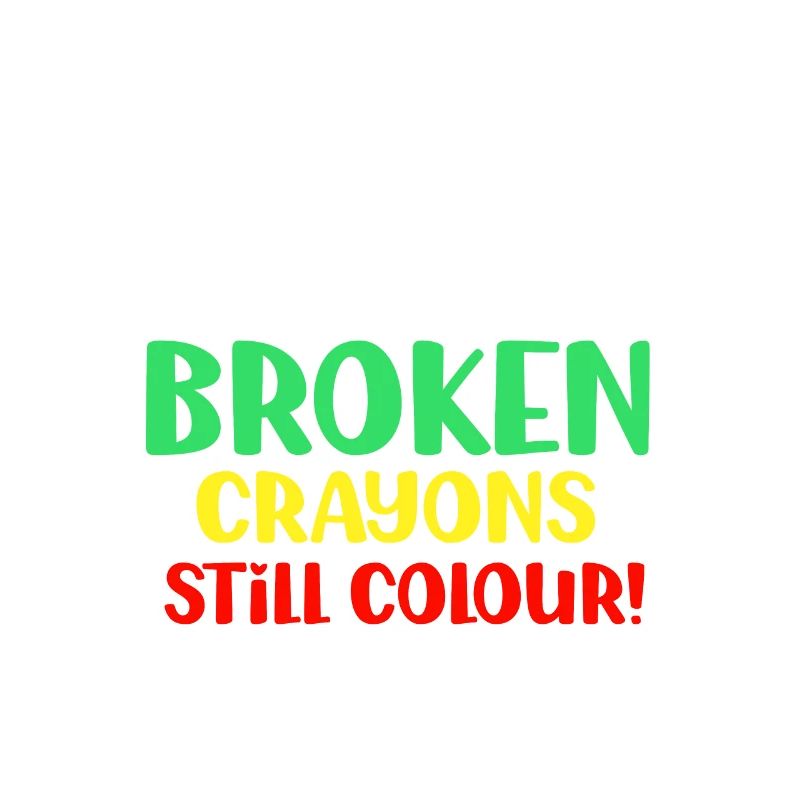 Broken crayons still color graphic bew