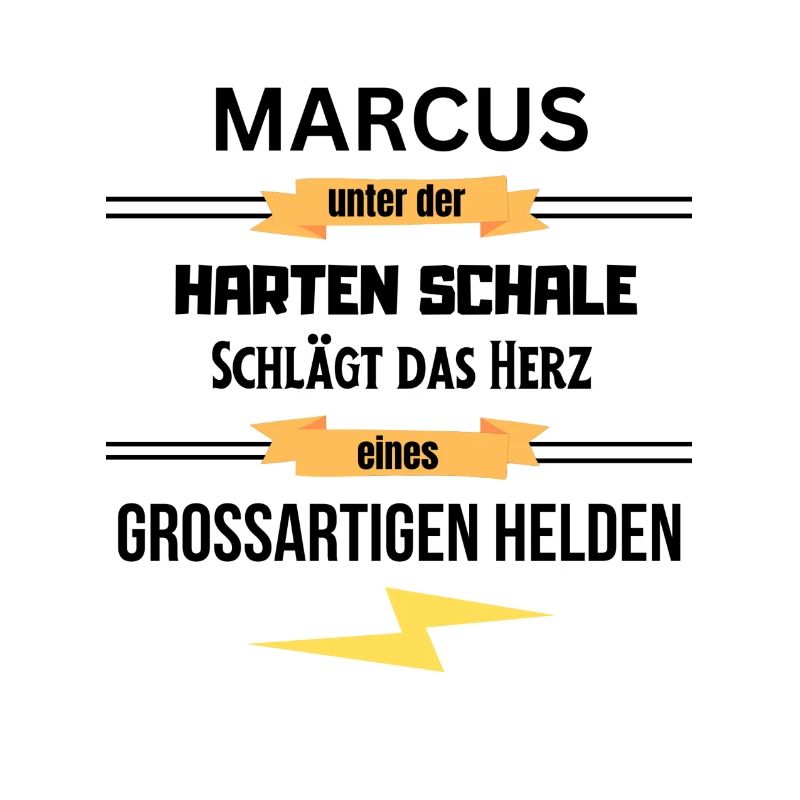 Marcus unter harte Schale eines Großartigen Helden