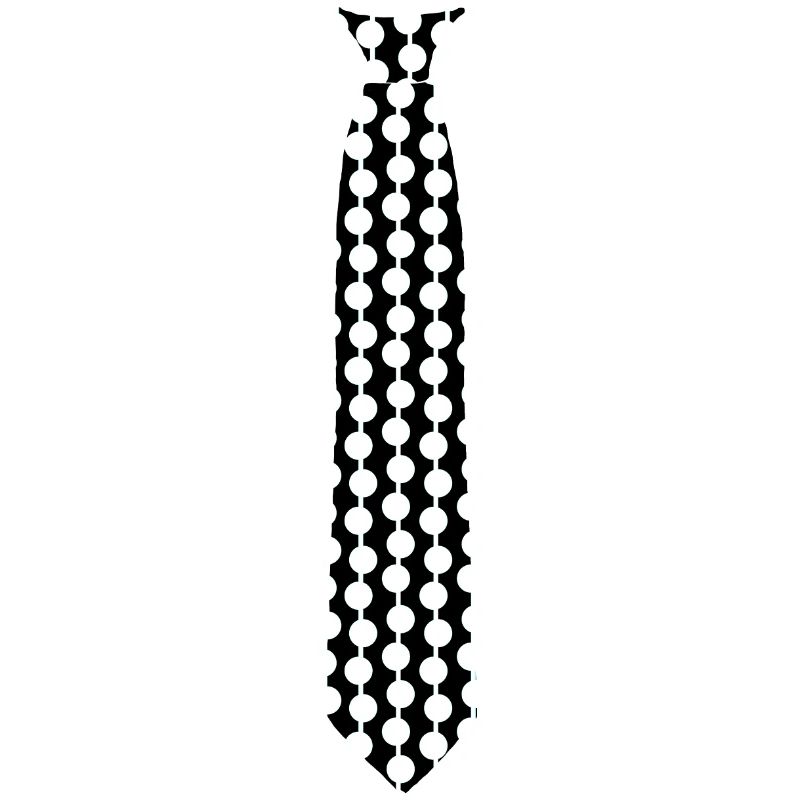 Tie Dots - Dots black white pattern -