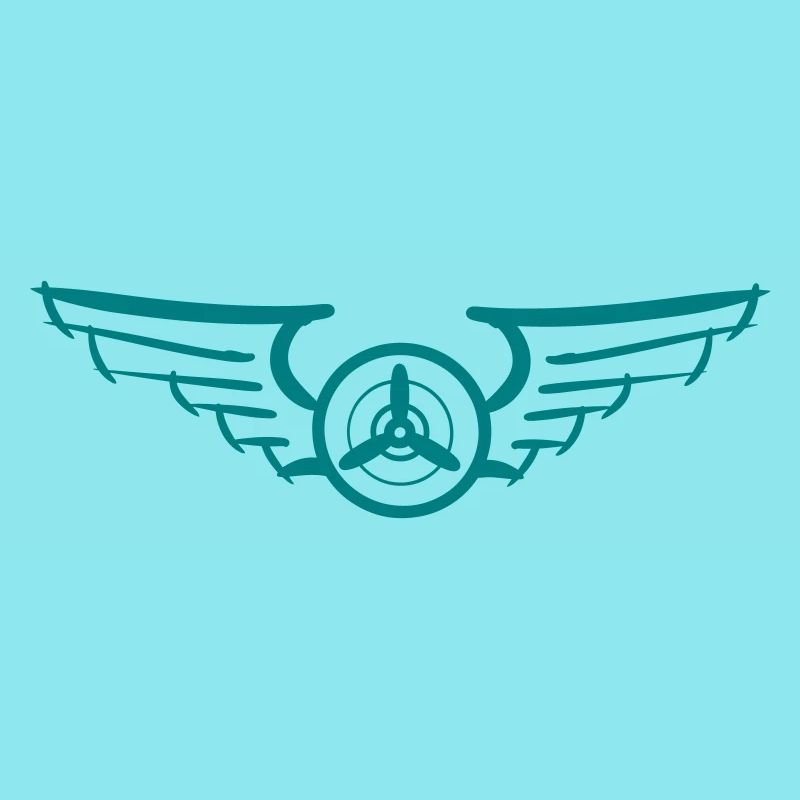 Aviation Symbol Luftwaffenschwinge Flugzeug Pilot
