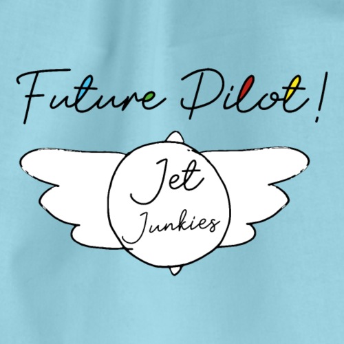 Jet Junkies Future Pilot Design - Drawstring Bag