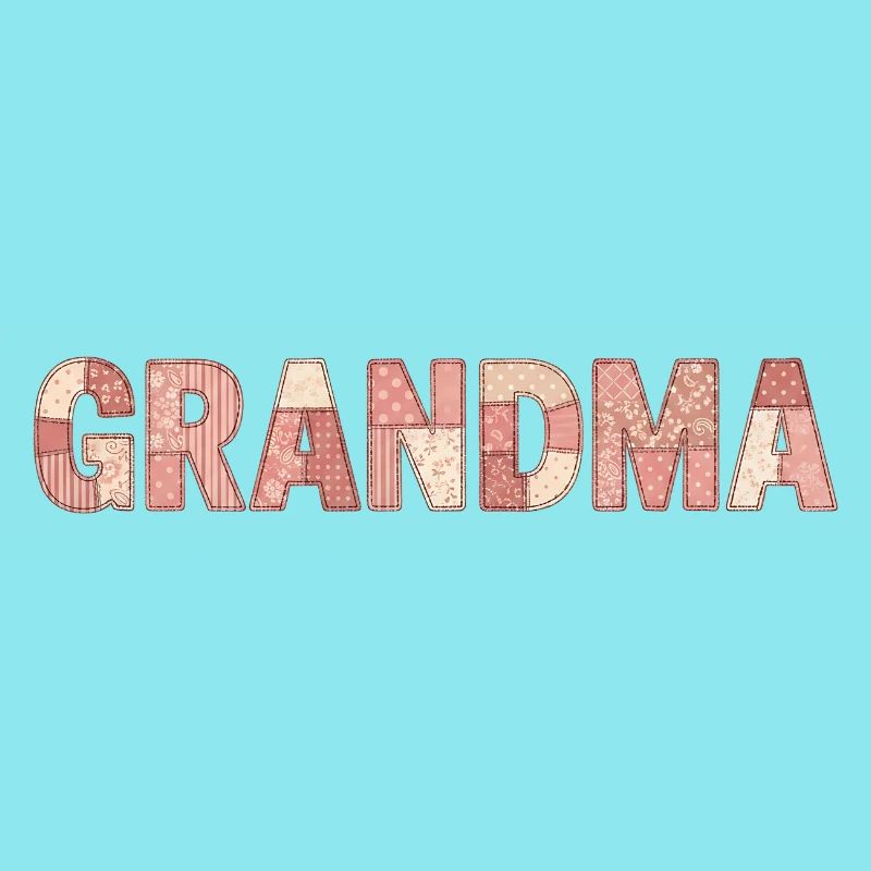 Grandma Patchwork Floral Pattern Gift