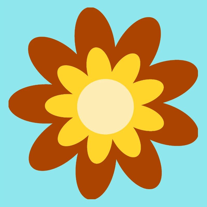 70s Flower Pattern Hippie Gift
