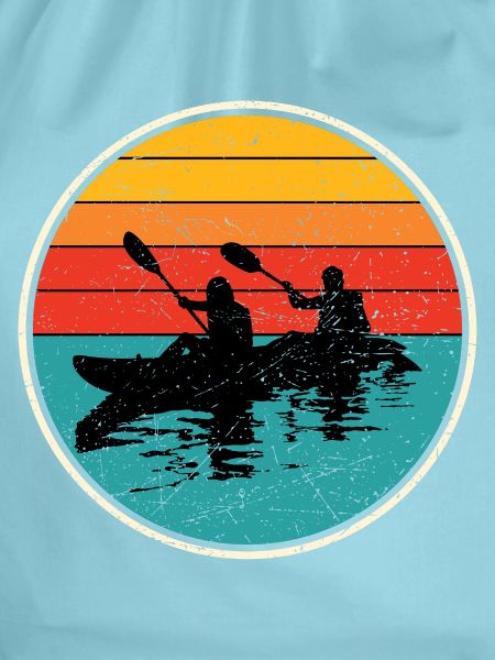 Sunset Kayak Duo Circle