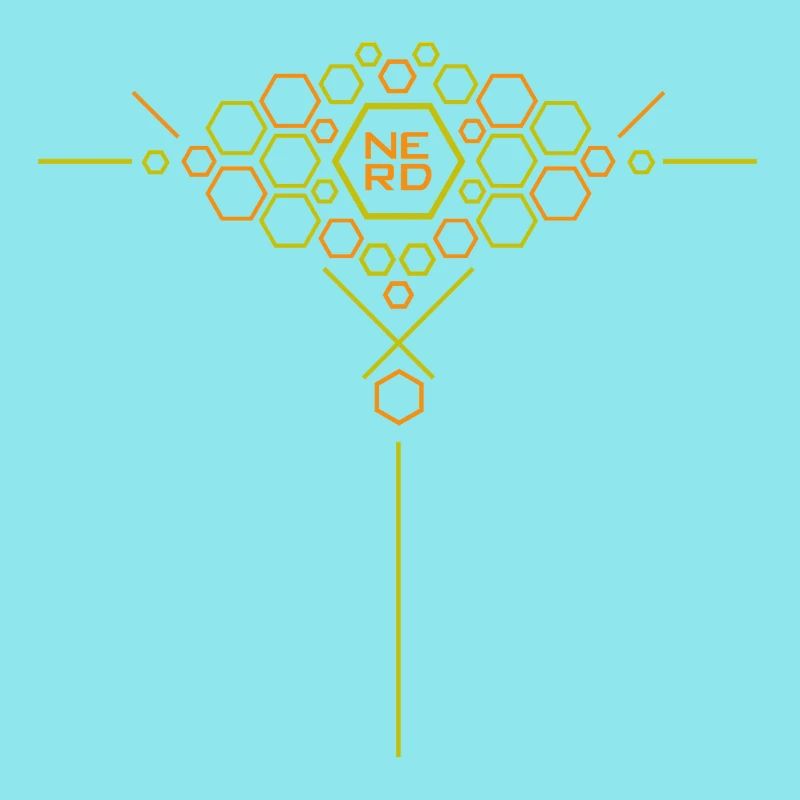 Nerd Hex Pattern Gradient