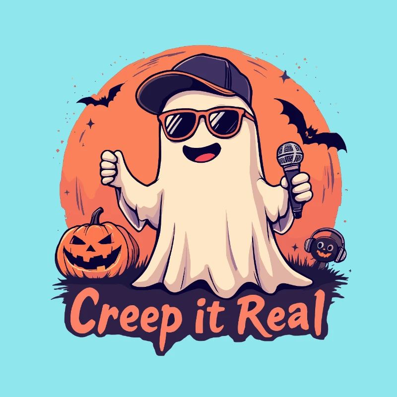 Creep It Real Ghost mit Mikrofon
