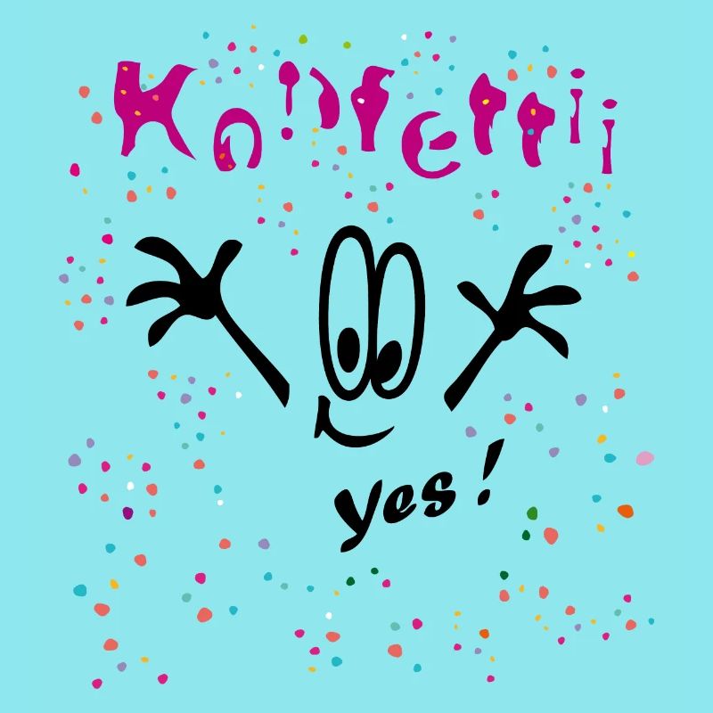 Konfetti Karneval Comic