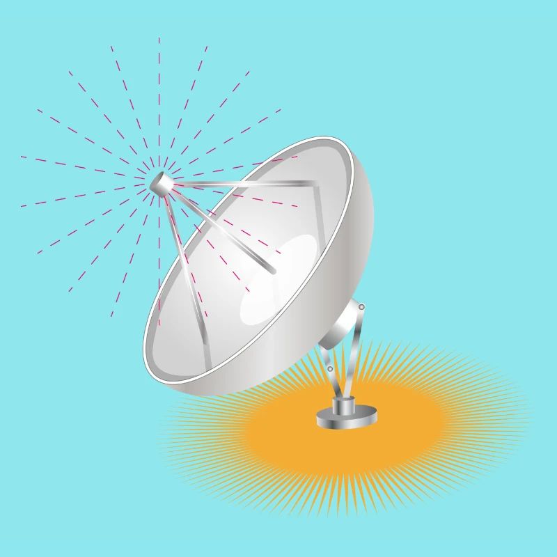 Satellite dish as a design element