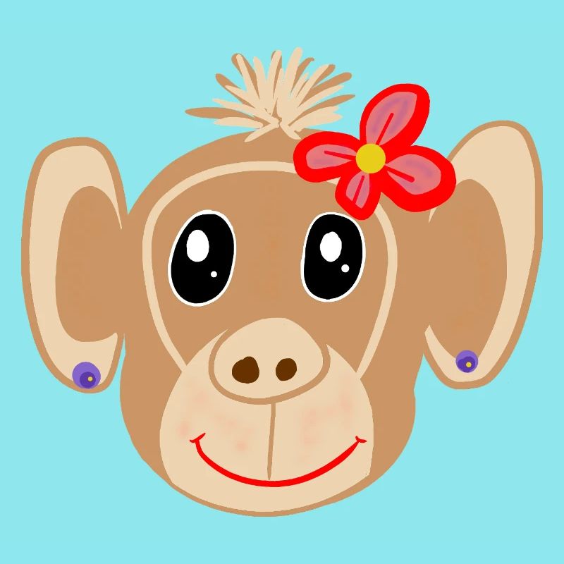 Affe Mädchen Affen Kinder