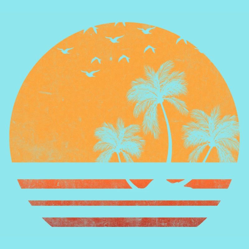 Palm Sunset Silhouette