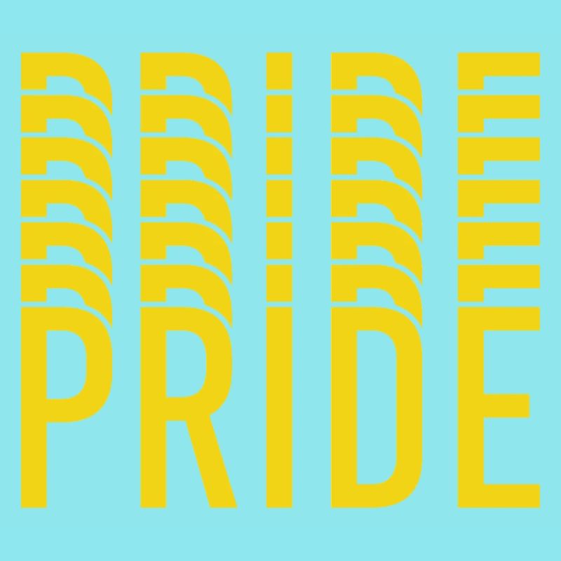 Pride Yellow Text Pattern