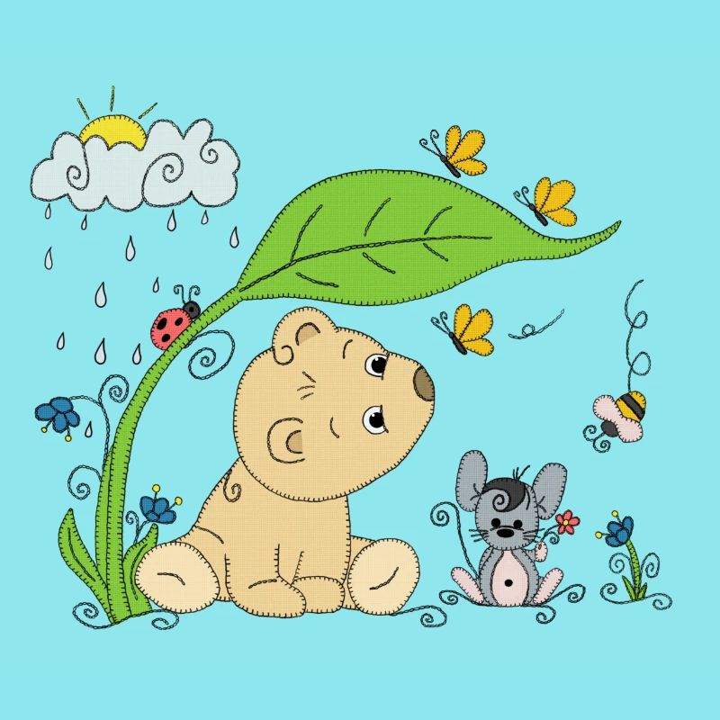 Bärchen im Regen