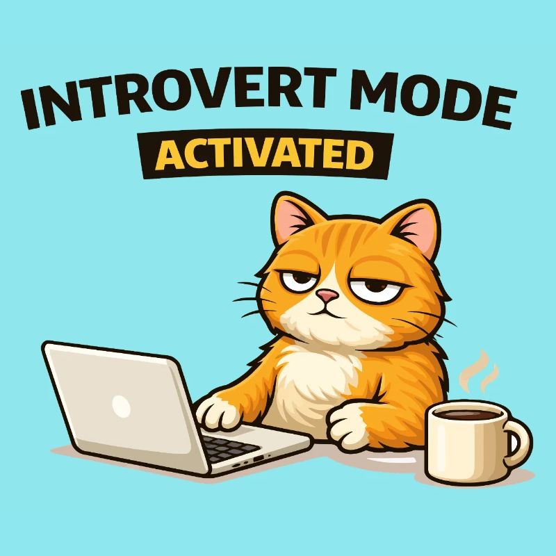 Introvert Mode Activated Cat