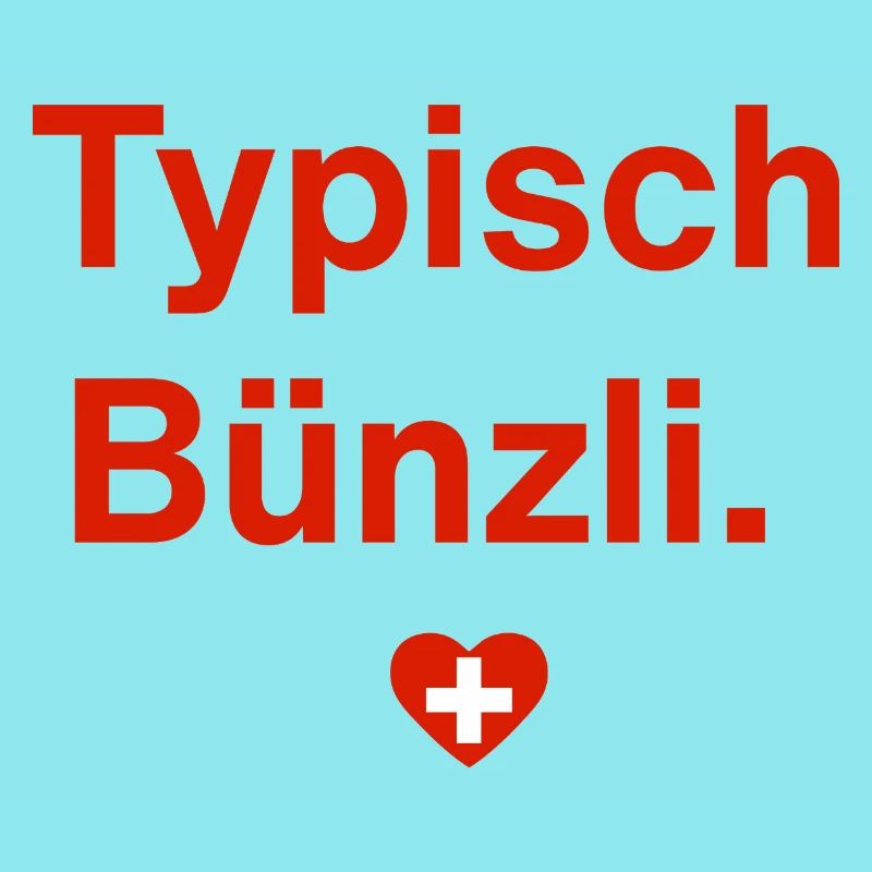 Typisch Bünzli. – Schweizer Minimal-Design