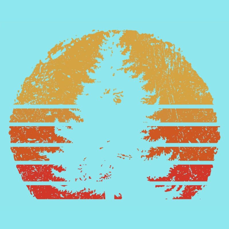 Sunset Pine Silhouette