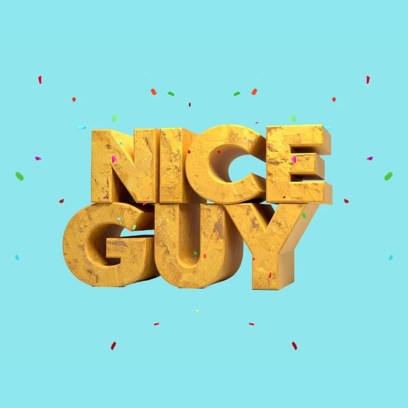 Nice Guy – Lettres monumentales en grès & Conf