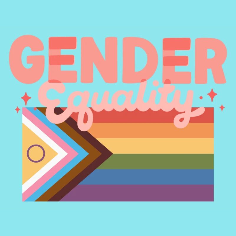 Gender Equality Pride Flag Statement Design CSD