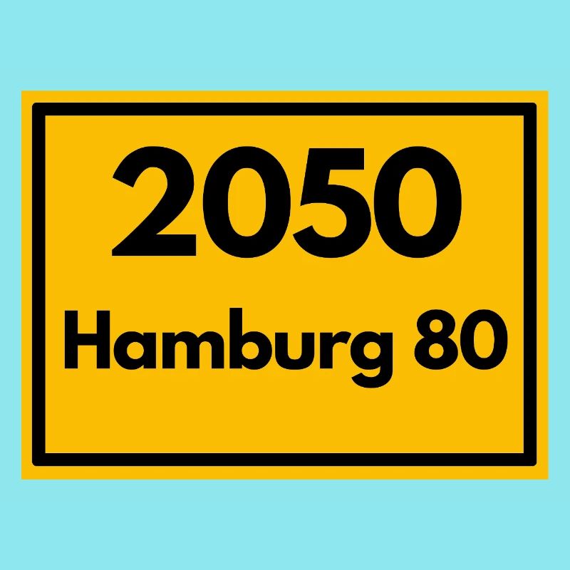 OLD POSTCODE POSTCODE RETRO 2050 HAMBURG 80 - ELBE
