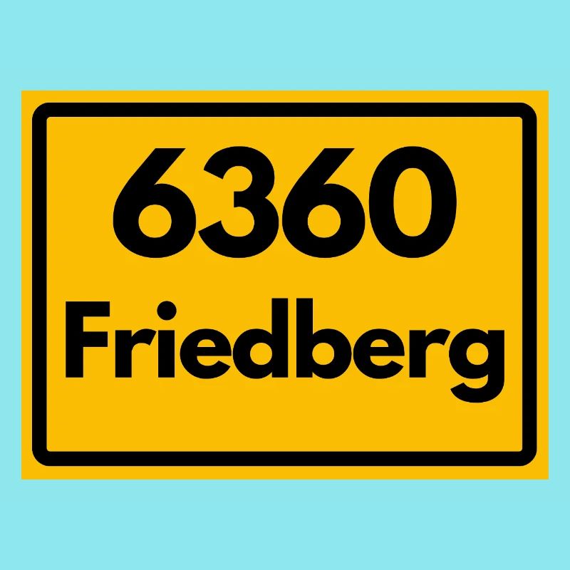 OLD POSTCODE ZIP CODE RETRO 6360 FRIEDBERG HEIMAT