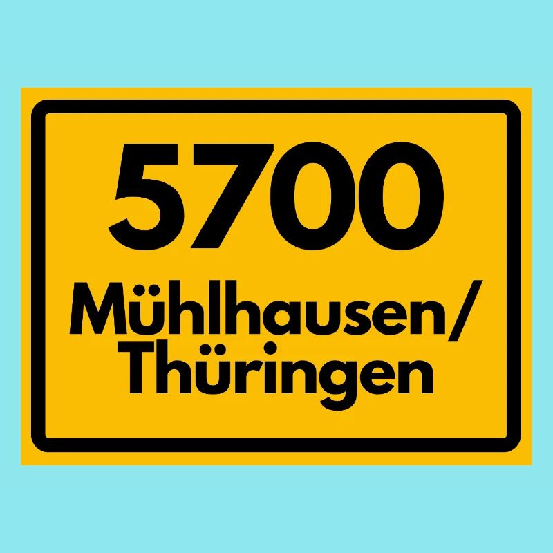 OLD POSTCODE 5700 MÜHLHAUSEN THURINGIA