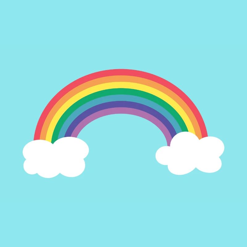 Rainbow And Clouds