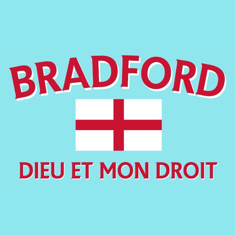 Drapeau de Bradford avec devise