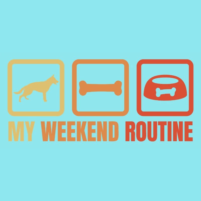 Schäferhund Wochenendroutine