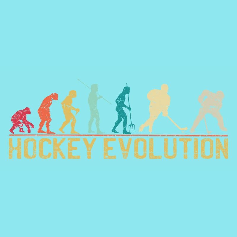 Hockey Evolution Silhouette Design