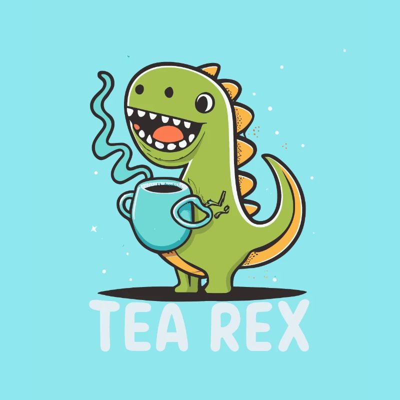Funny 'Tea Rex' for tea lover