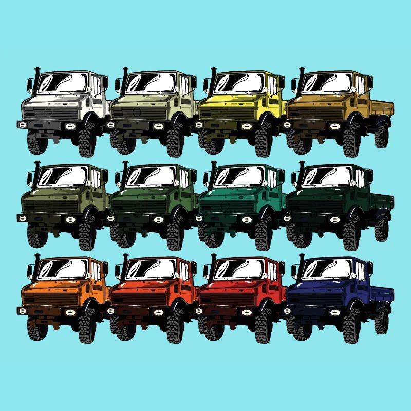 Farbpalette Unimog - Oldtimer - Regenbogen anders