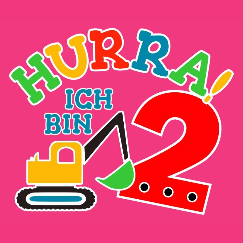 2. Geburstag Bagger