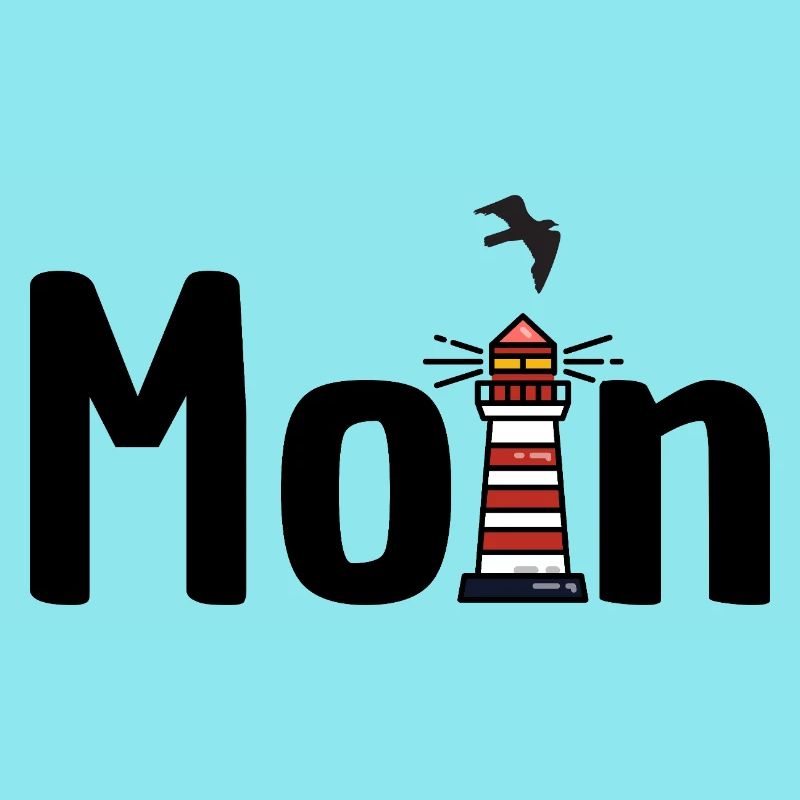 Moin Leuchtturm Möwe