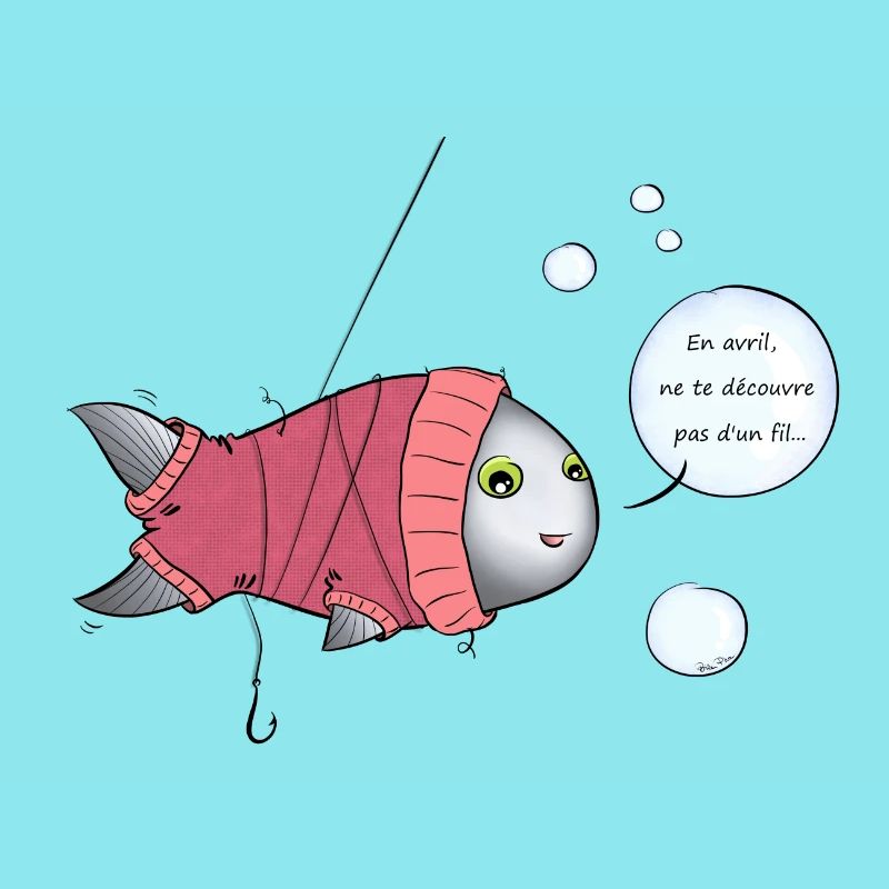 Poisson d'avril à col roulé