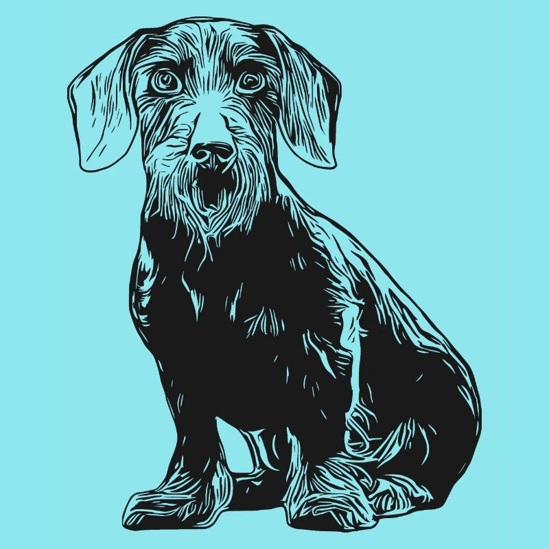 teckel à poil dur, teckel, teckel, teckel, chien de chasse