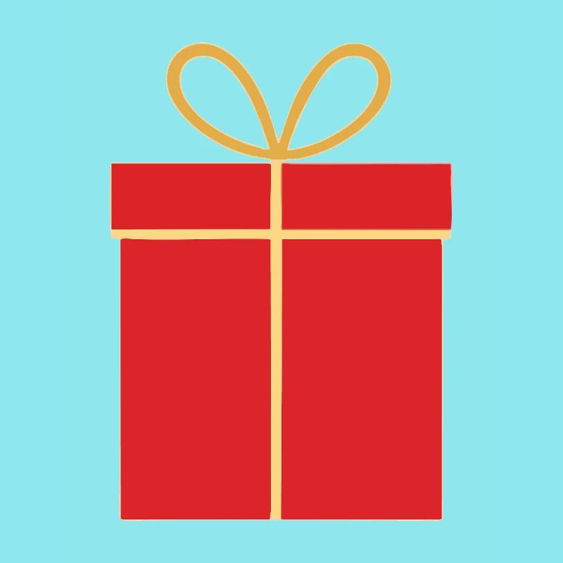 Weihnachtsgeschenk, rote Geschenkbox