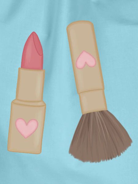 Heart Lip Lipstick & Brush Charm