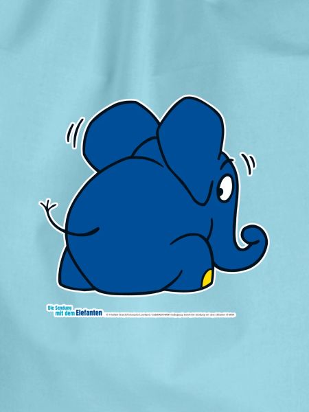The elephant is hiding