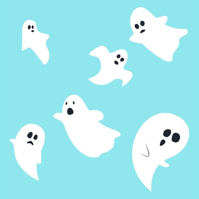 Halloween Ghosts Ghost Group Design simple