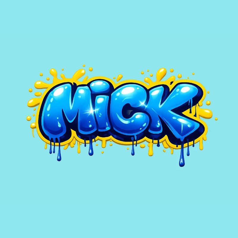 MICK GRAFFITI NAME FOR PERFECT GIFT PRINTABLE 