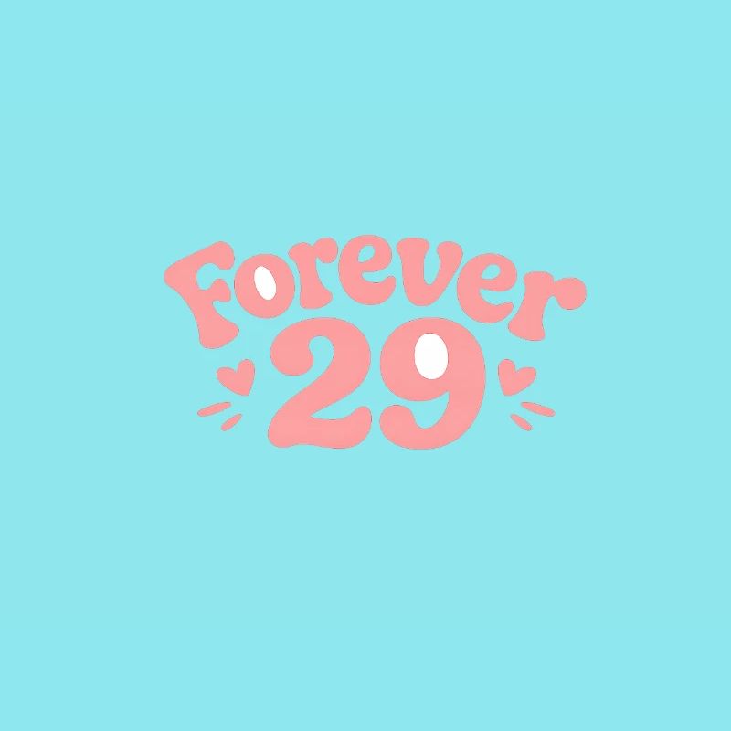 Forever 29: Playful Pink Graphics