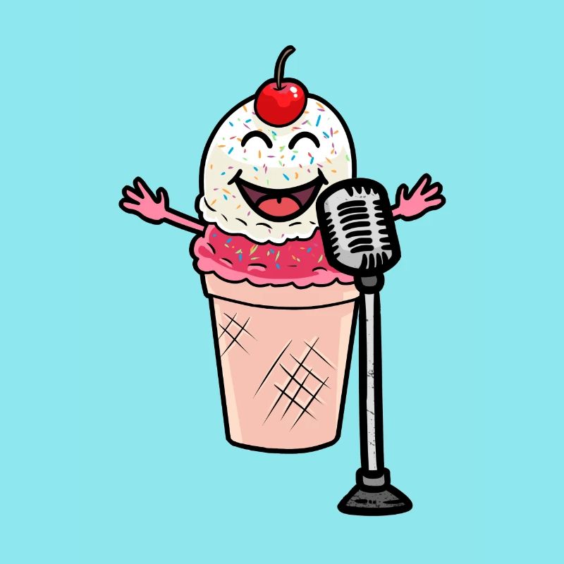 Ein kleiner super Star ein süßes Eis das Singt