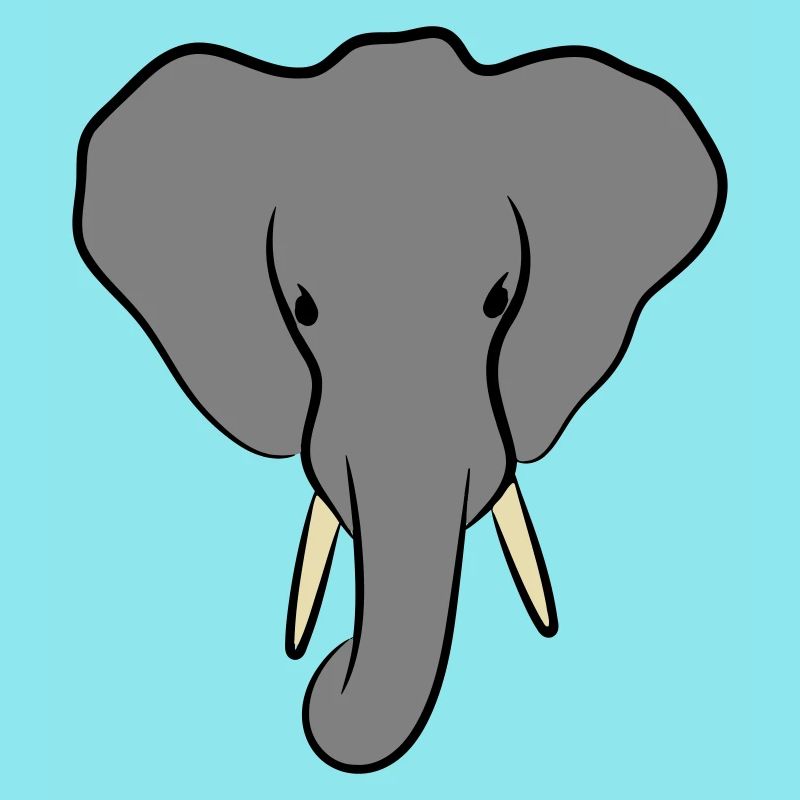 Éléphant Minimaliste