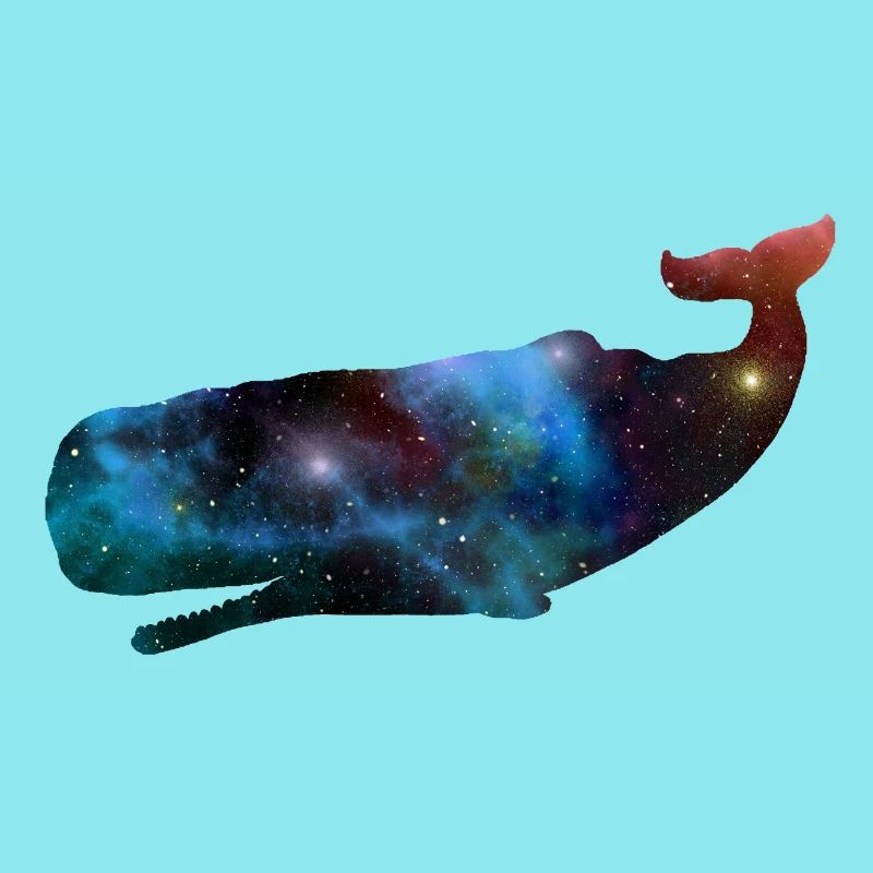 Space whale outer space sperm whale gift