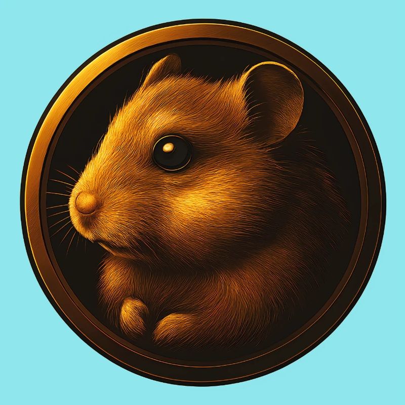 Conception de tête d’animal de hamster dans l’emblème