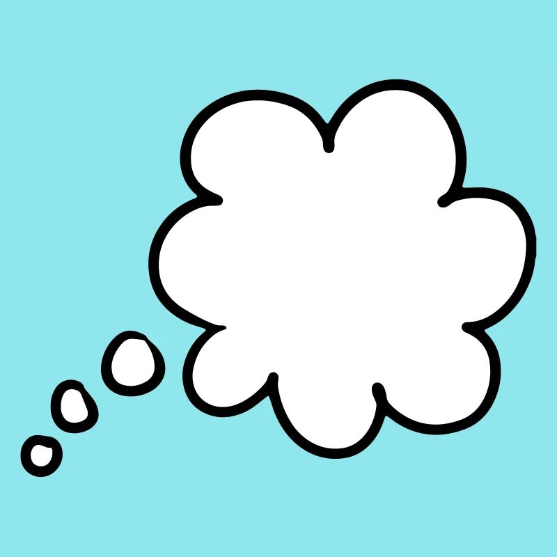 Bulle de pensée bulle de pensée thought bubble