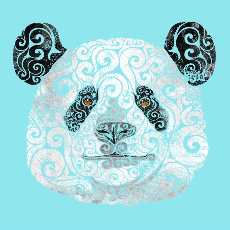 Swirly Panda