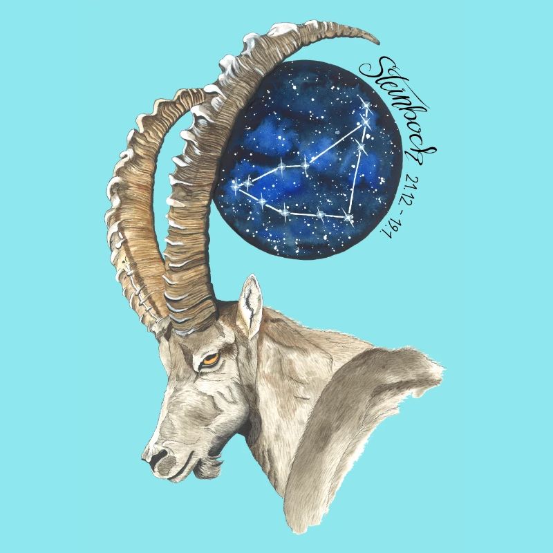 Sternzeichen Steinbock mit Datum und Sternbild