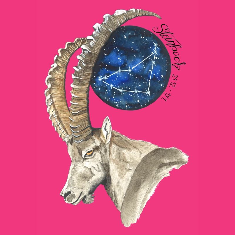 Sternzeichen Steinbock mit Datum und Sternbild