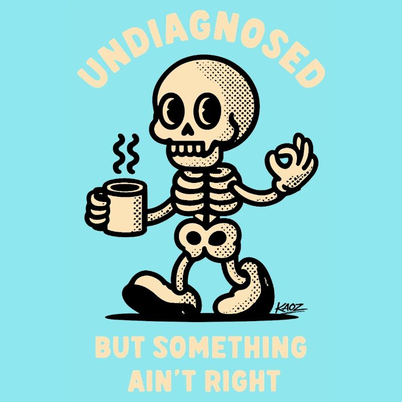 Undiagnosed Skeleton Mug Tee