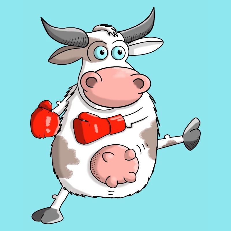 Witziger Comic Stier